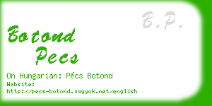 botond pecs business card